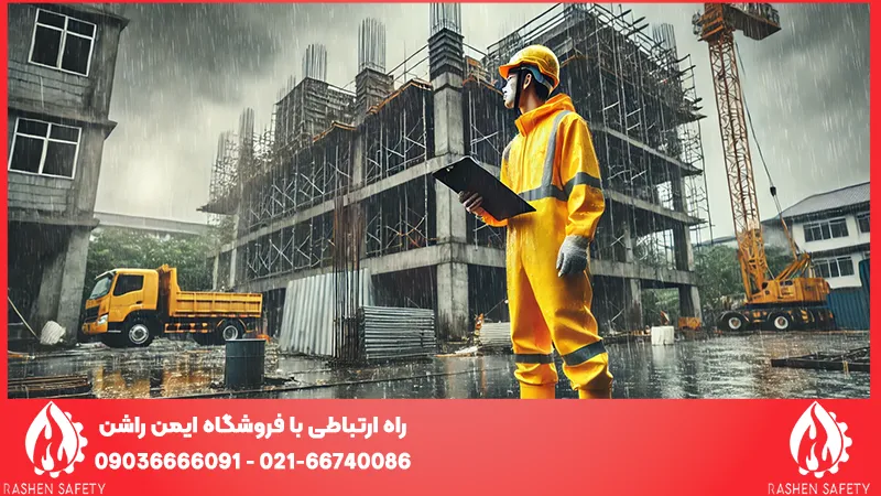 ایمنی در فصل بارندگی؛ تجهیزات ضروری برای کارگران ساختمانی 3 تجهیزات ایمنی کارگران ساختمانی