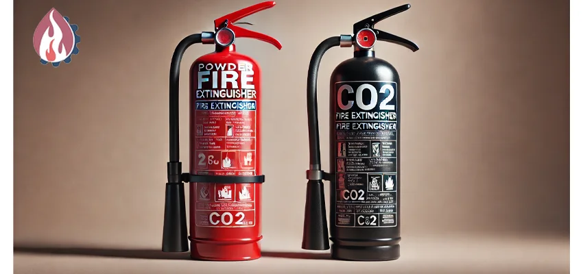 مقایسه تخصصی کپسول‌ های آتش نشانی پودری و CO2