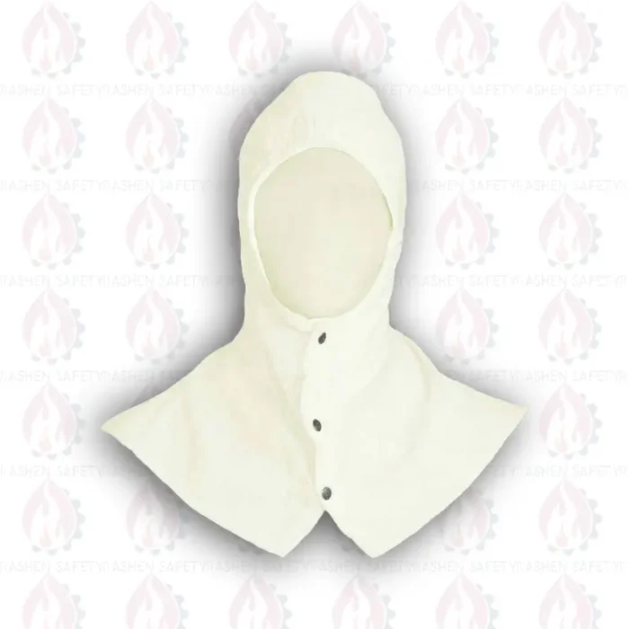 کلاه مقنعه کتان جوشکاری سفید ساده