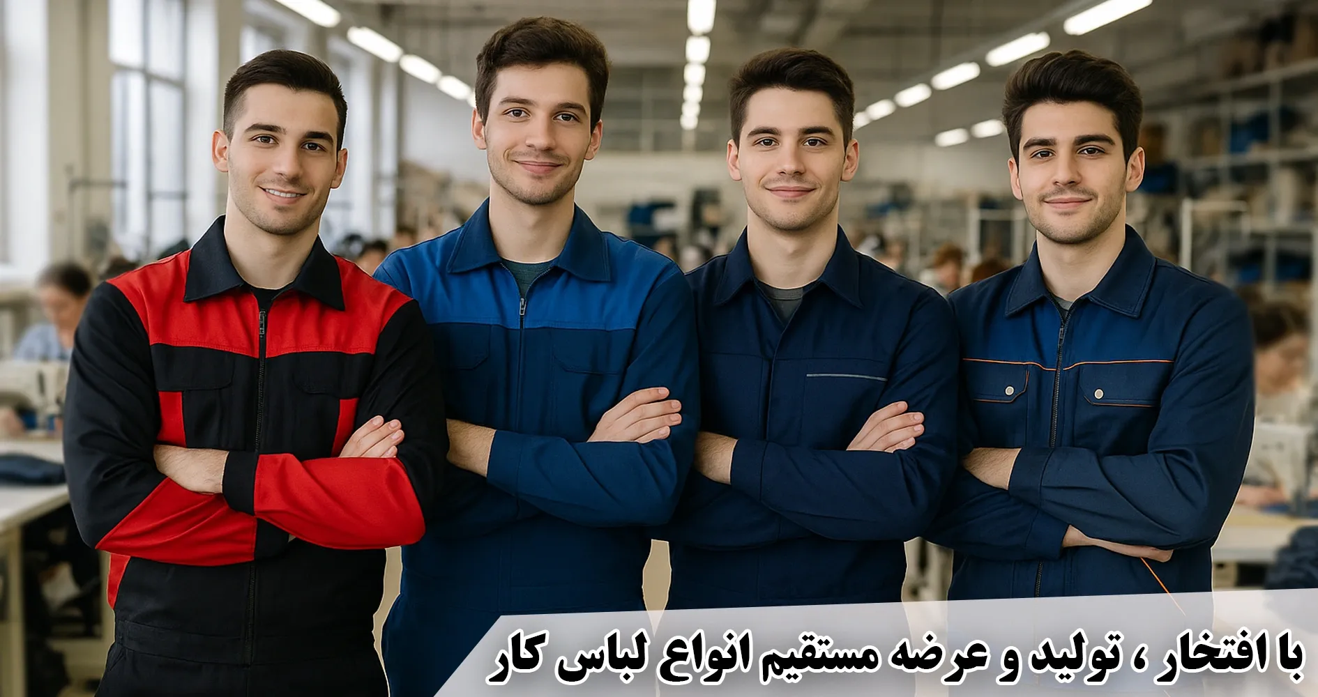 بنر جدید انواع لباس کار